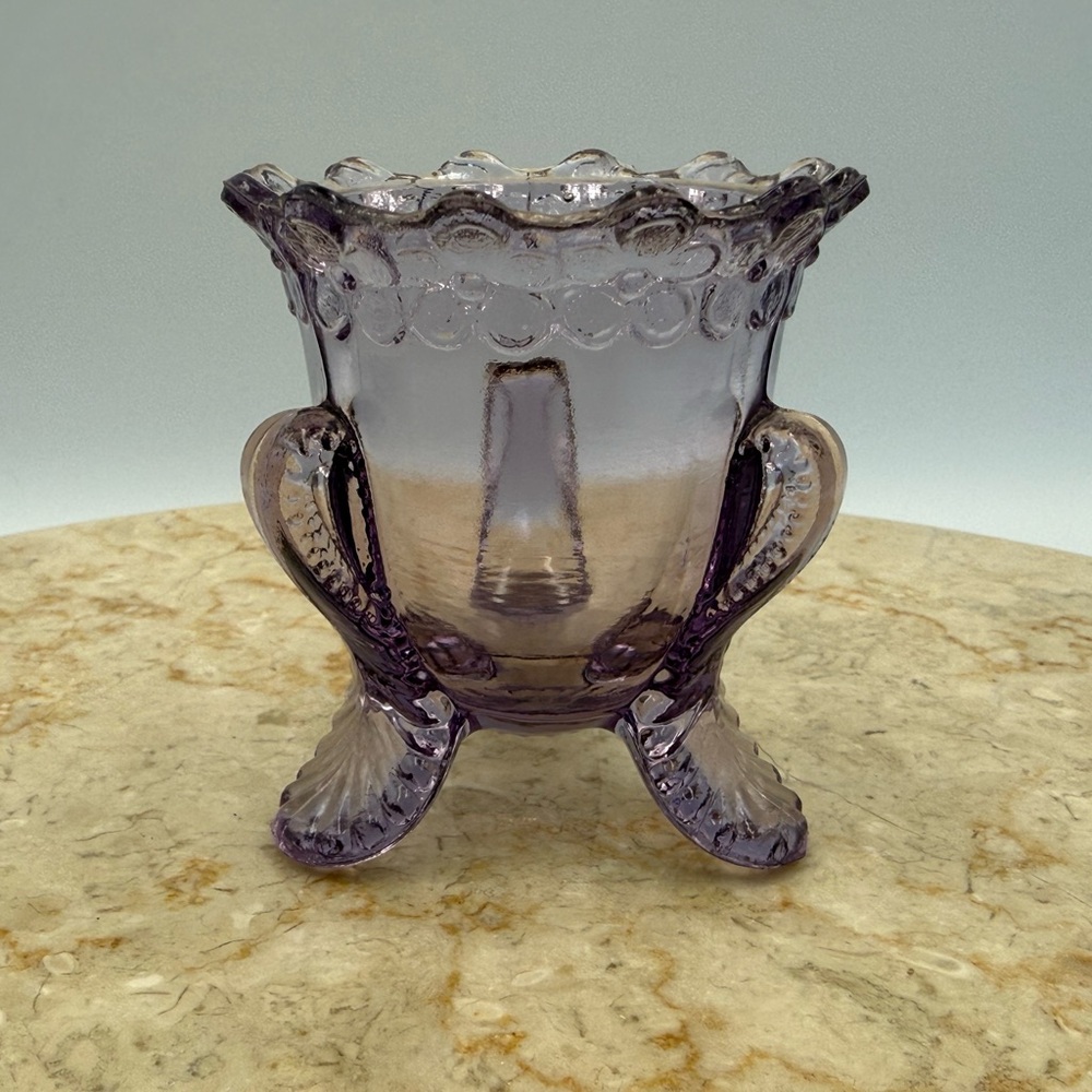 Vintage Degenhart Forget Me Not Toothpick Holders Lilac
